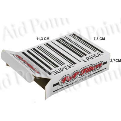 POP FILTERS ASTUCCI MODELLO SUPER LARGE 11,3x7,8x2,7 DA 150